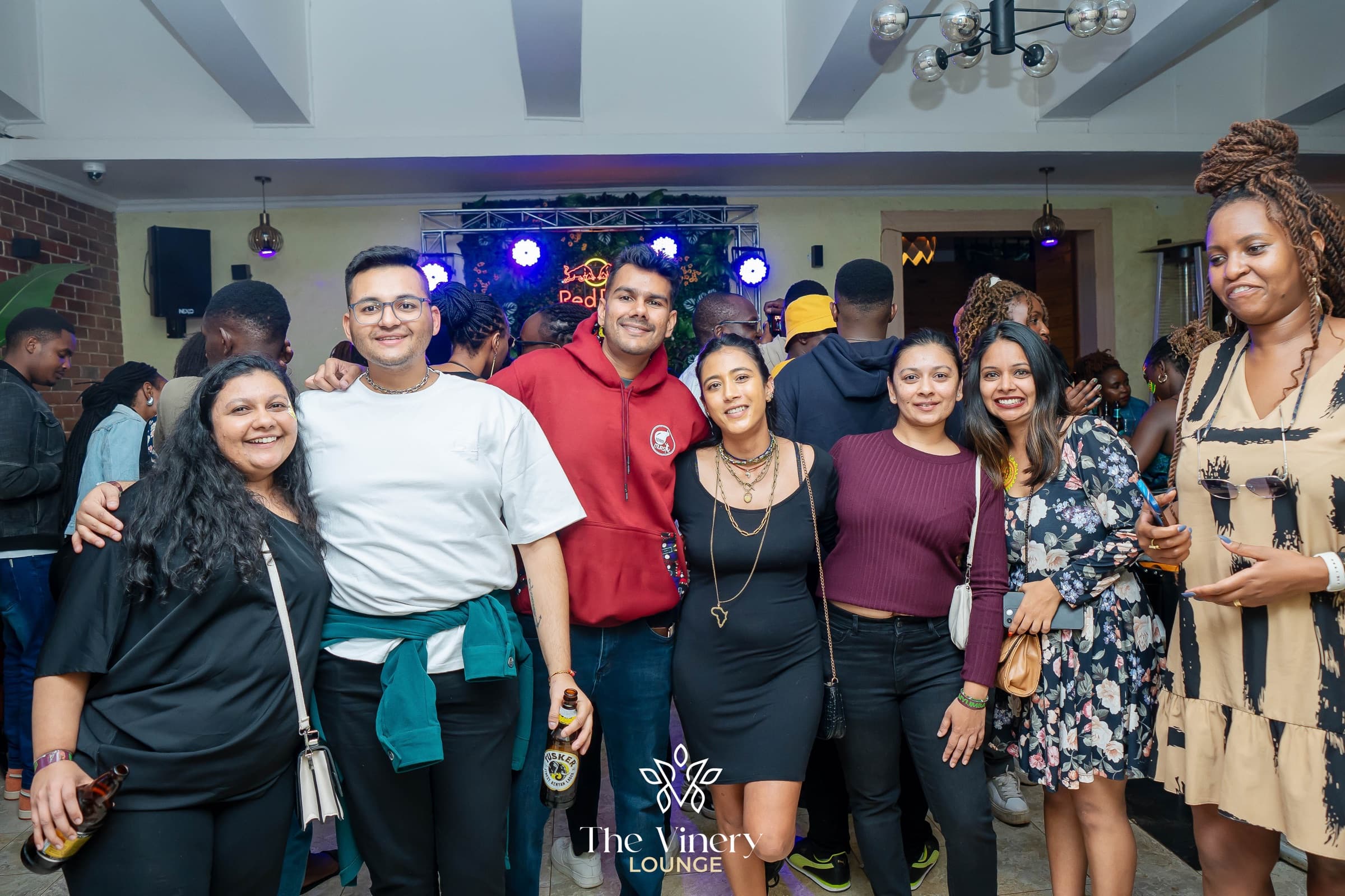 Friends gathered together at the event